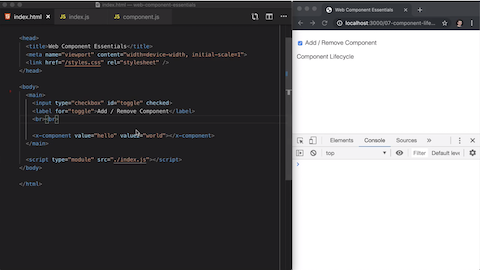 Screencast 08 Component Lifecycle